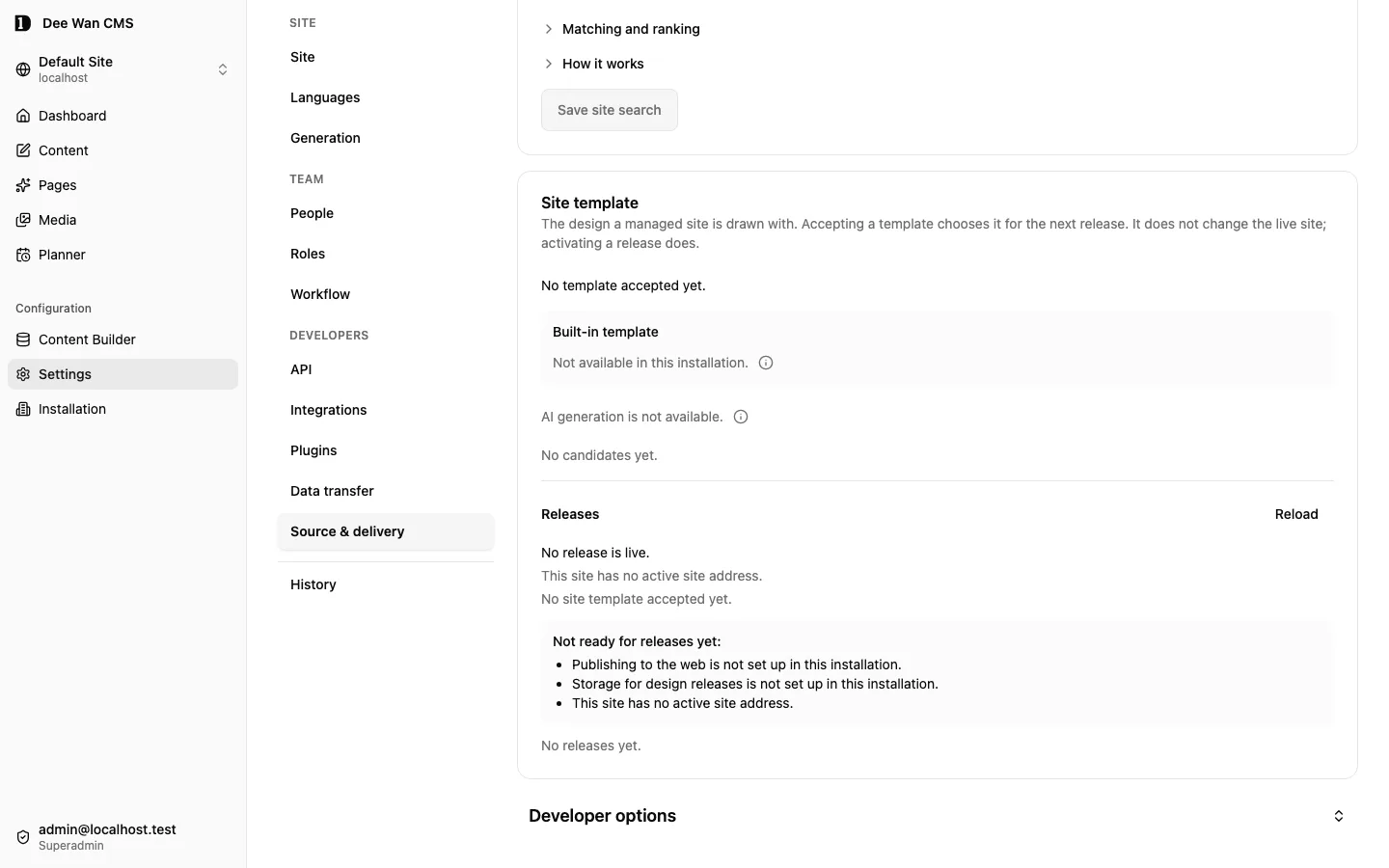 Managed-release prerequisites before deployment services are configured